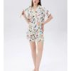 pijama lụa ngắn